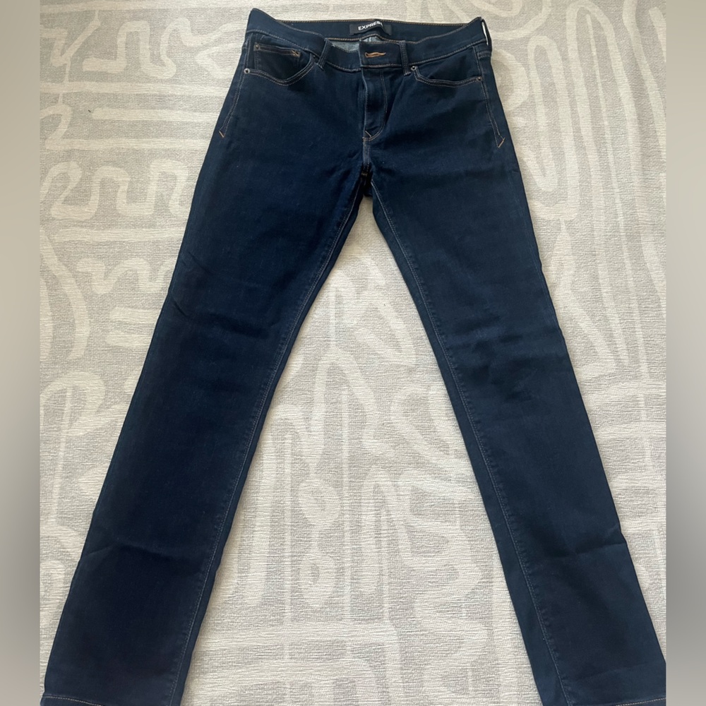 Express jeans - mid ride skinny fit, size 8